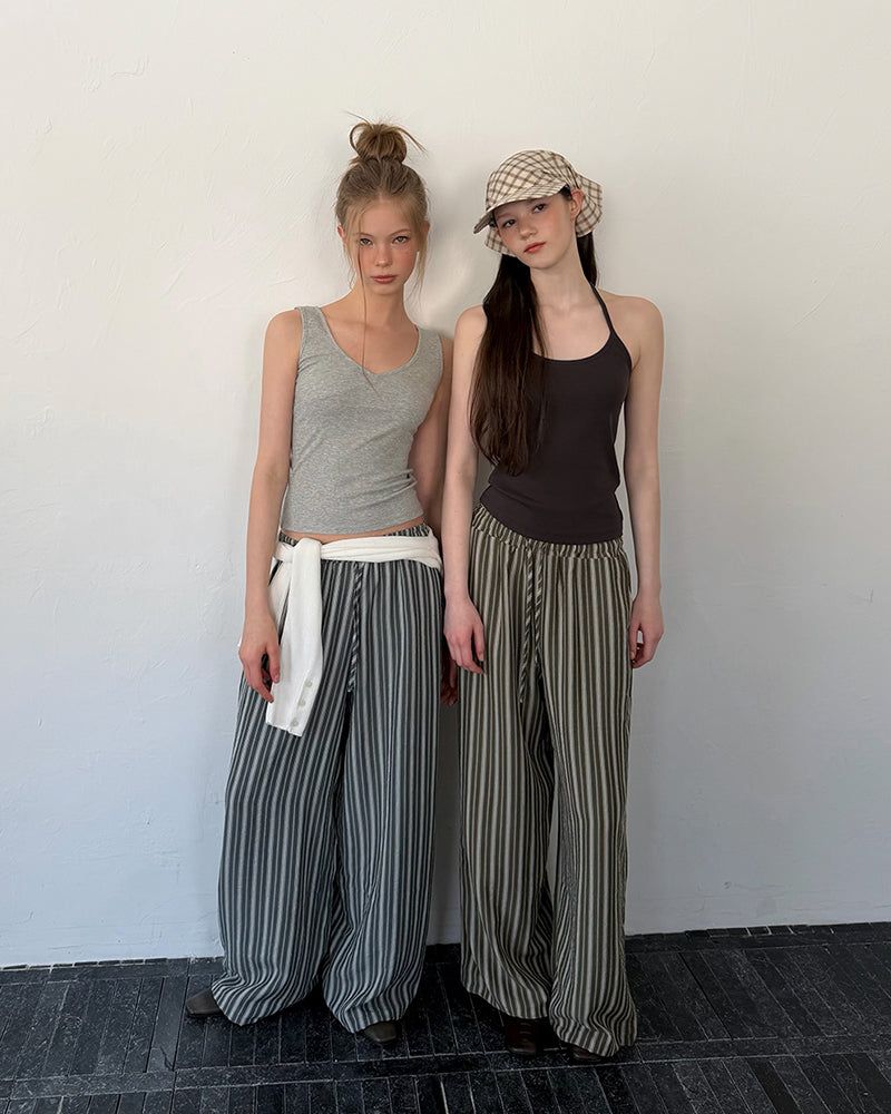 [ORIGINAL] Radi Stripe Summer Two-Way Pants