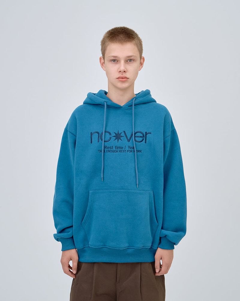 POINT LOGO HOODIE - BLUE