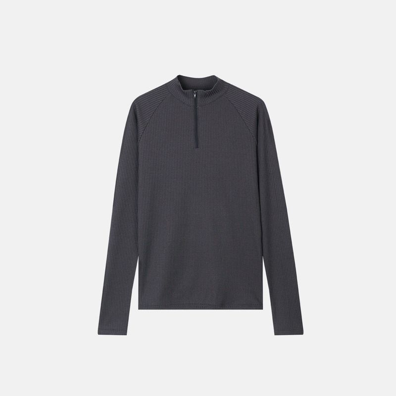 Ron musclefit half zipup knitwear