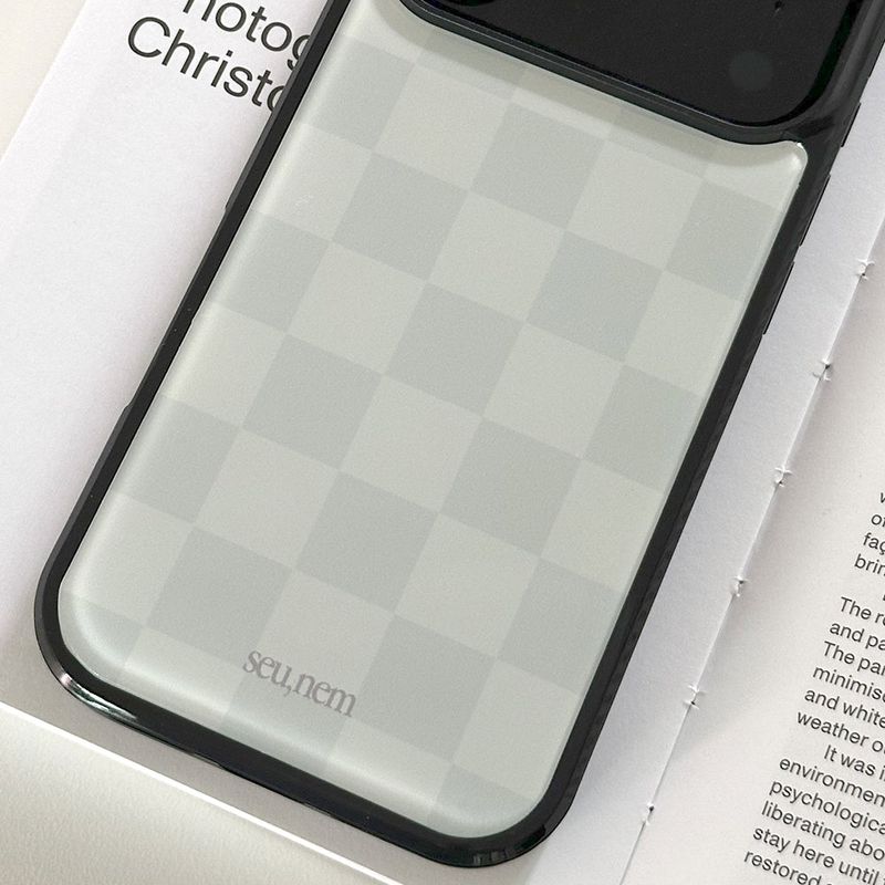 SUN CASE GRAPHIC CHECKER BOARD LIGHT GRAY