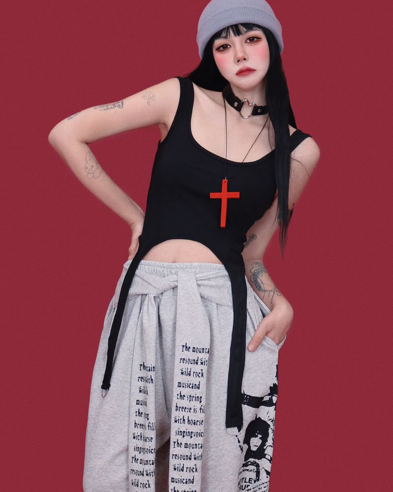 heavy-metal wide pants (2color)