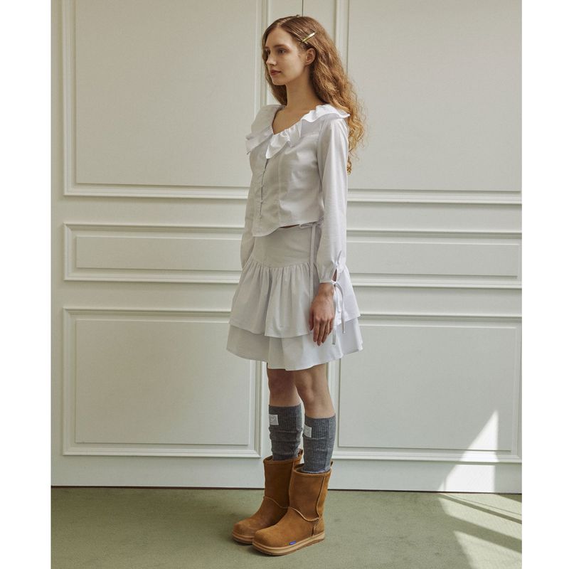 Droplet blouse (white)