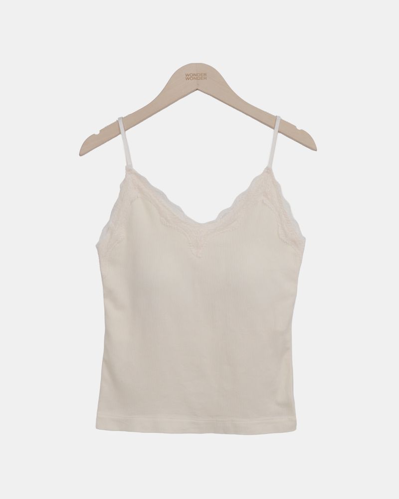 Metil Lace Cap Sleeveless Top