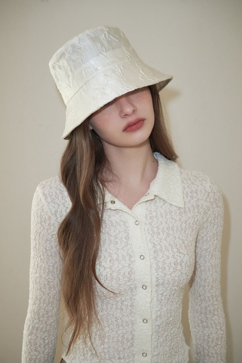 SOUFFLE bucket hat_ivory