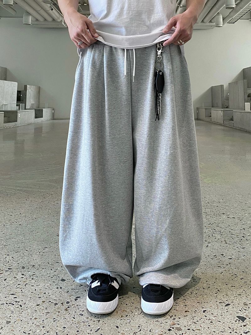 one-mile two-tuck string pants (5color)