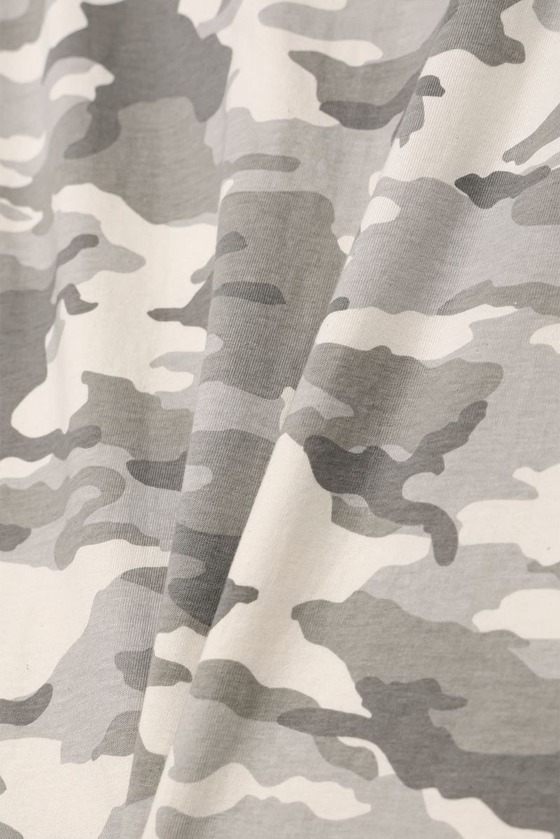 Camo print oversized t-shirt