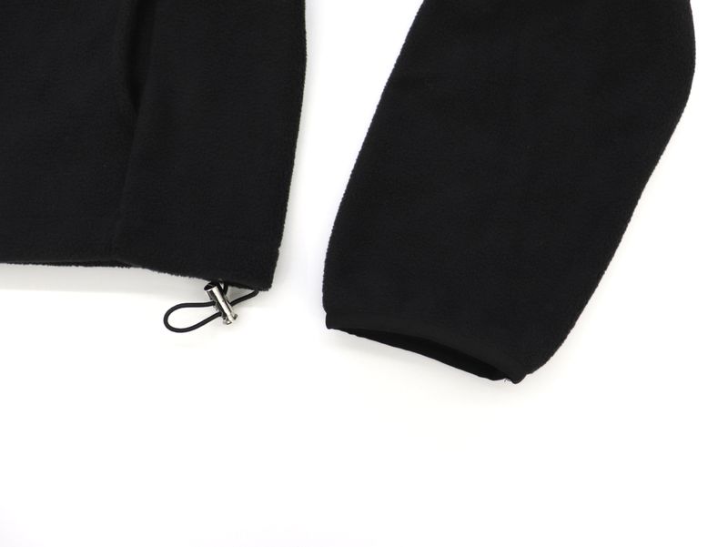 [MADE] Laco Basic String Semi-Crop Fleece Fleece Zip-up