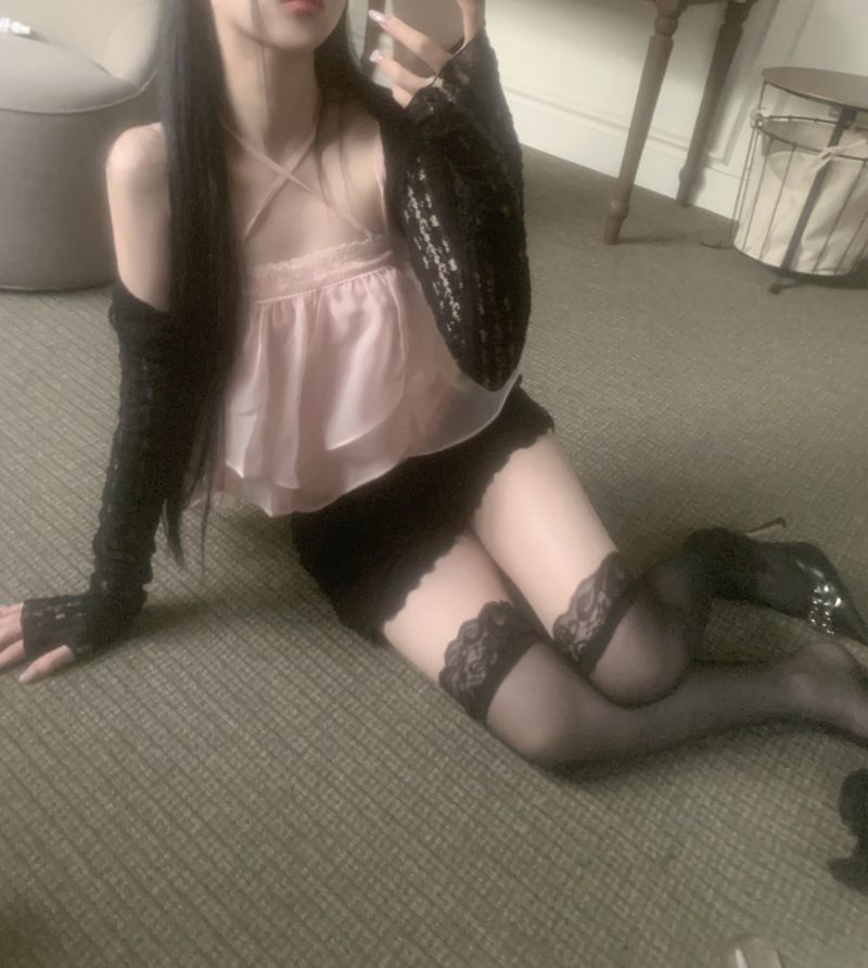 ining strap frill top (light pink)