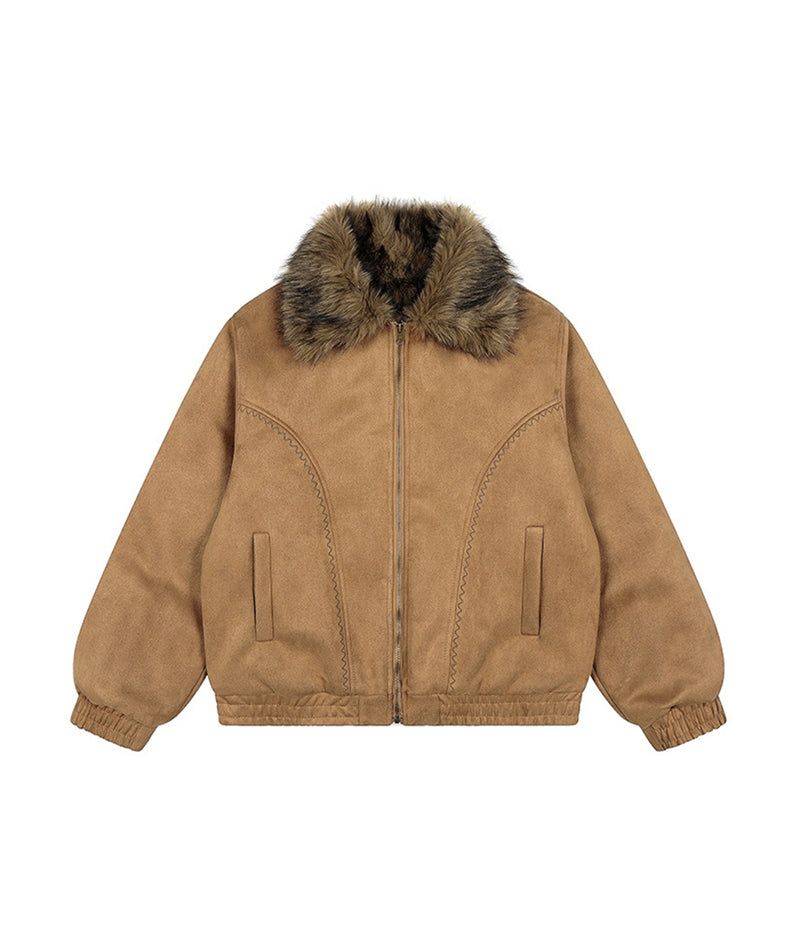 Cozy&Kitsch（コージーアンドキッチ）の「Marche Fur Trim Short Jumper（Jackets/Outerwear）」