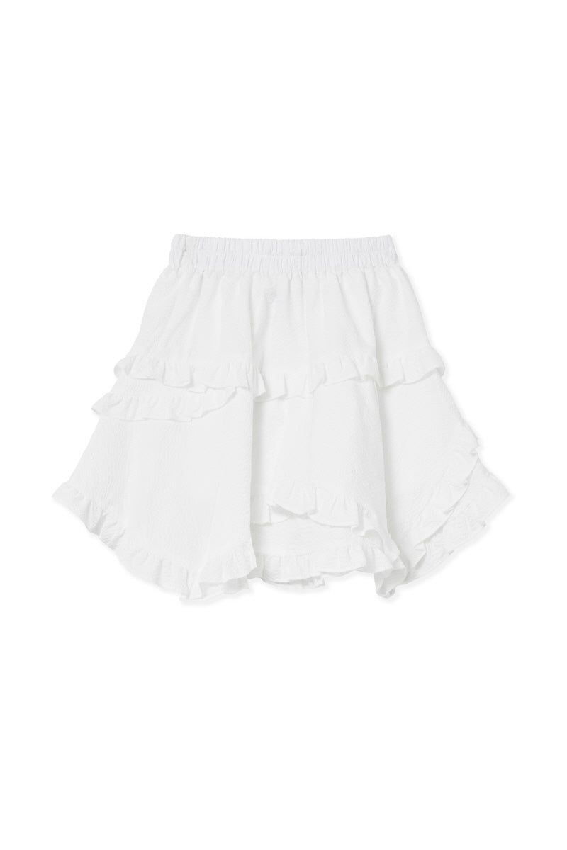 frill skirt (white)