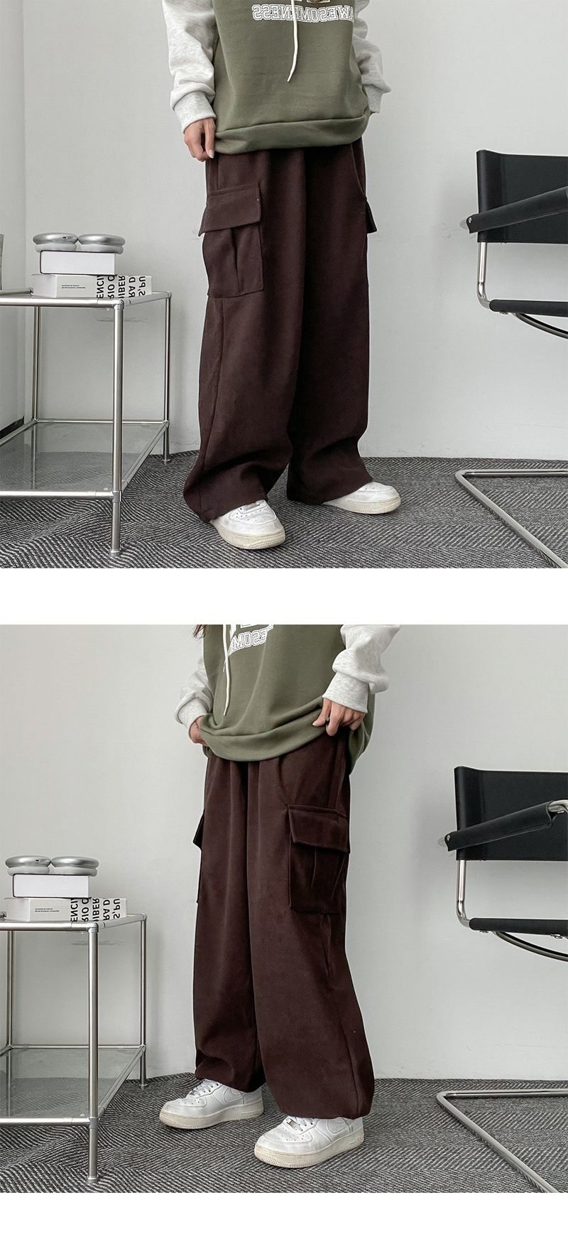 Rona Thick Corduroy Cargo Pants