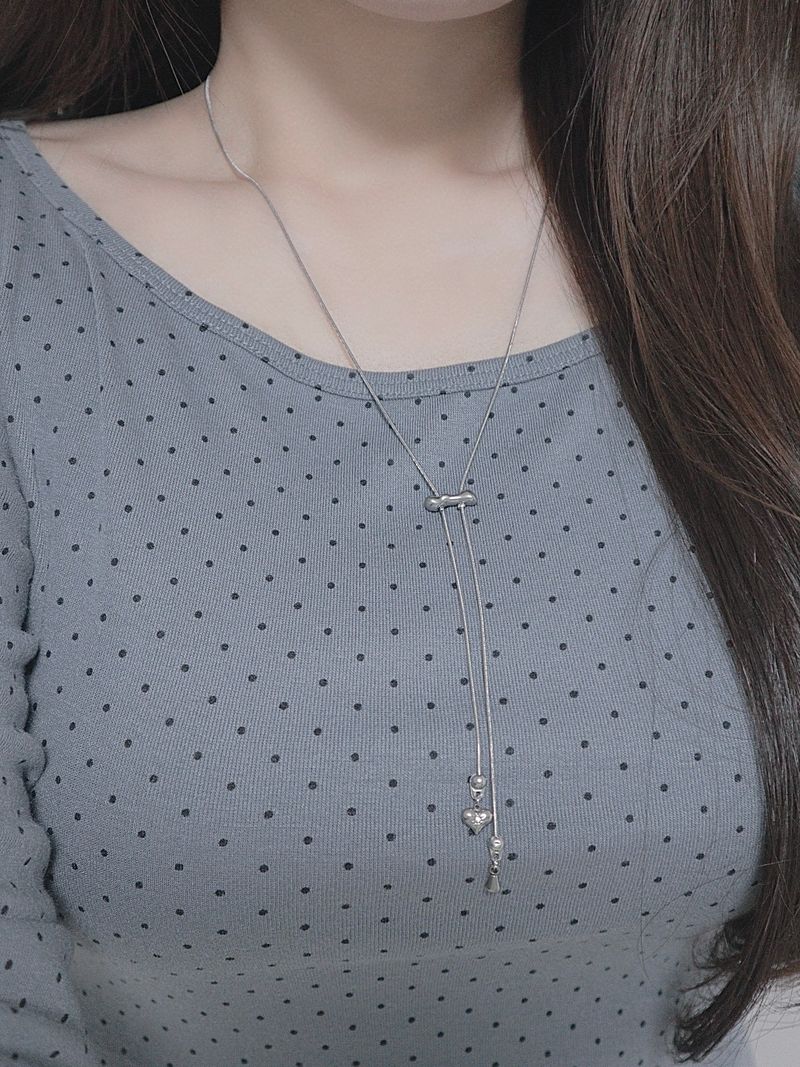 long heart light necklace