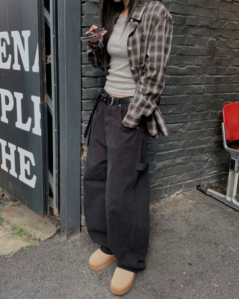 Cotton carpenter pants