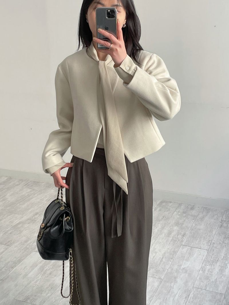 INCHANT ME(インチャントミー)の「Barrier Balloon No Collar Short Jacket(Jackets/Outerwear)」