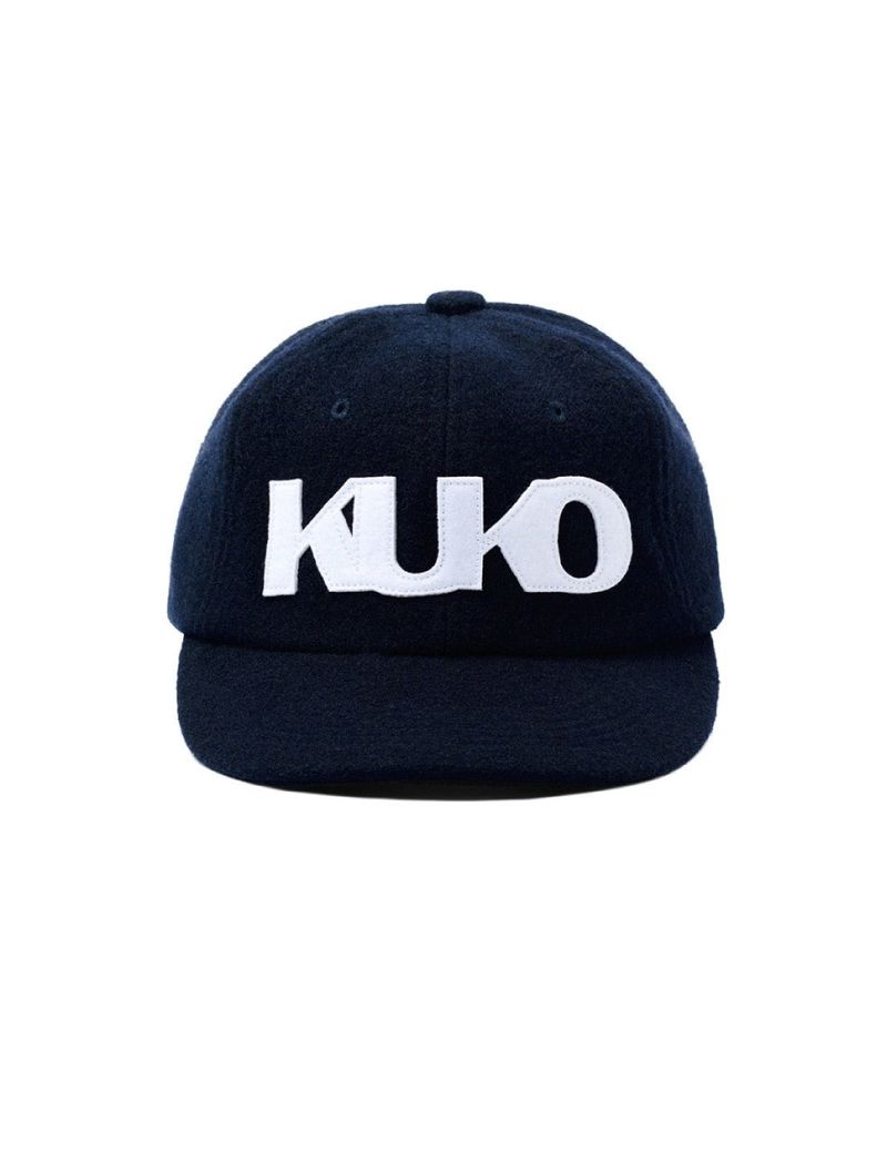 KUKO（クコ）の「KUKO シンボルウールキャップ_ネイビー（帽子）」