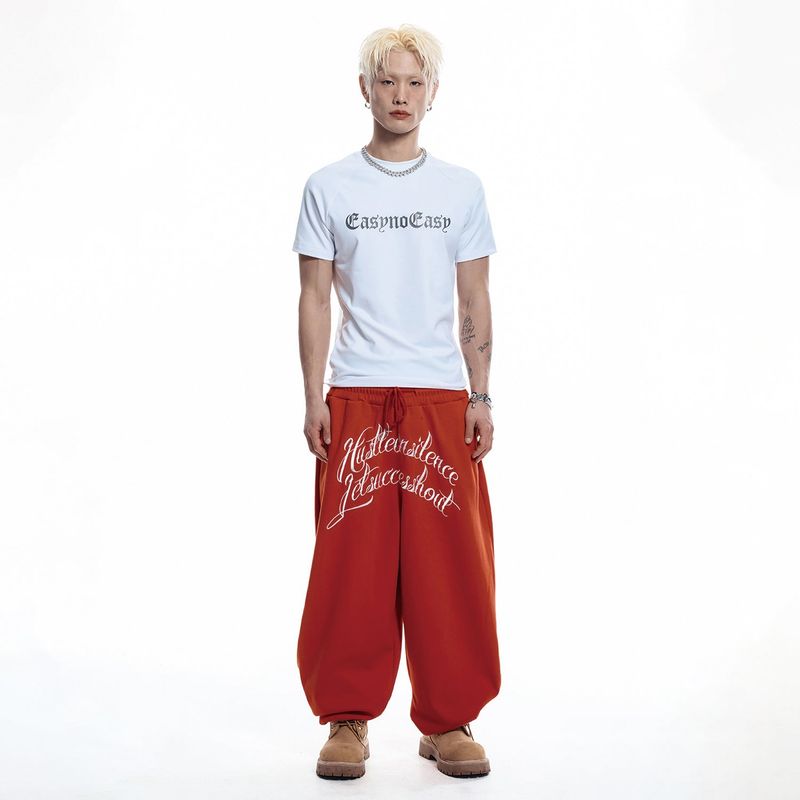 Lettering Logo Compression Short Sleeve - WHITE