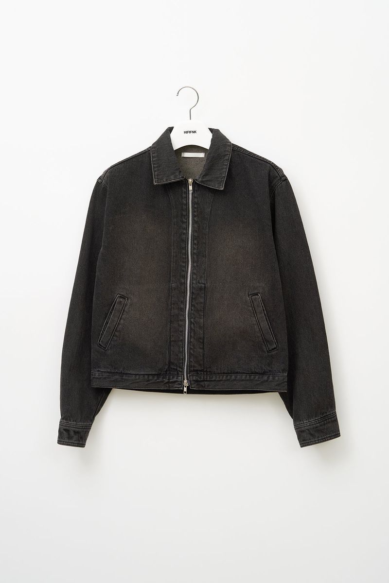 Norten Washed Denim Jacket_Washed Black