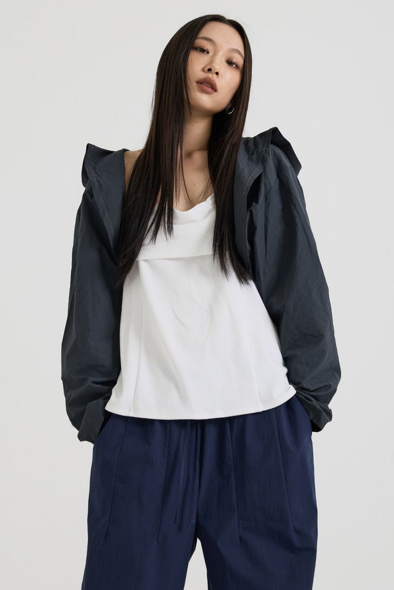 Hooded Shrug, Charcoal