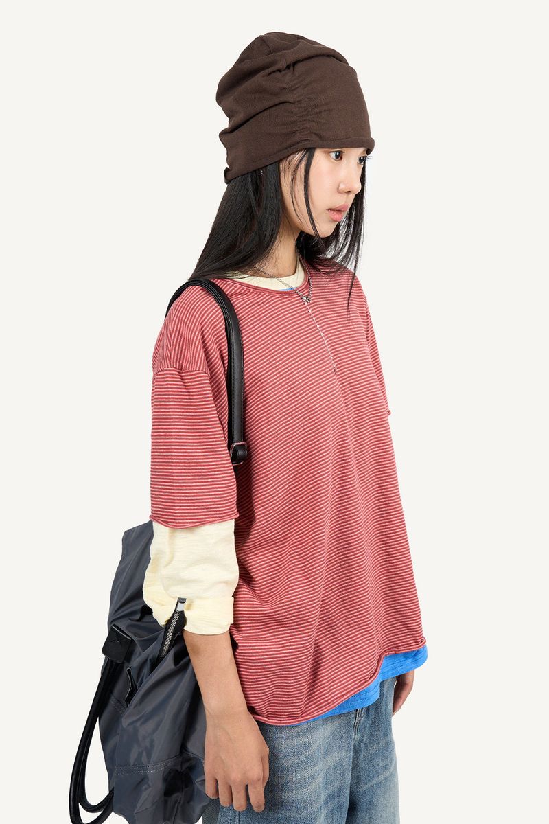 Shirred Cotton Beanie
