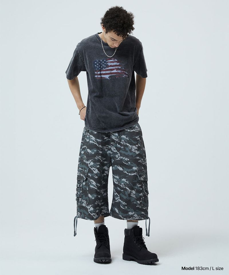 UTILITY CARGO CAMO SHORTS