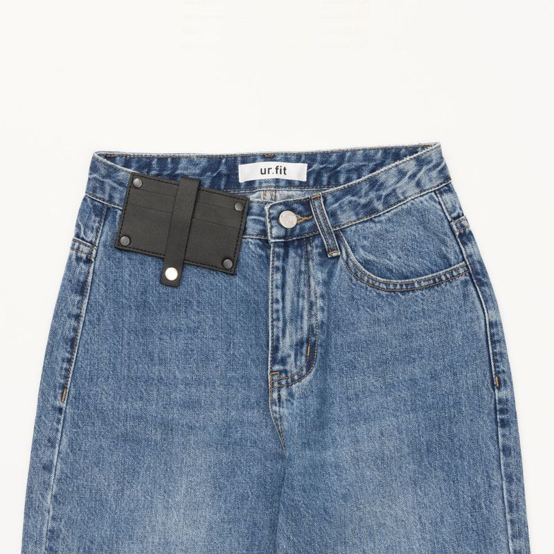 MEDIUM BLUE STRAIGHT DENIM PANTS [16626]