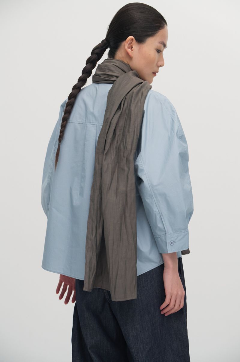 Pleats linear scarf_2colors