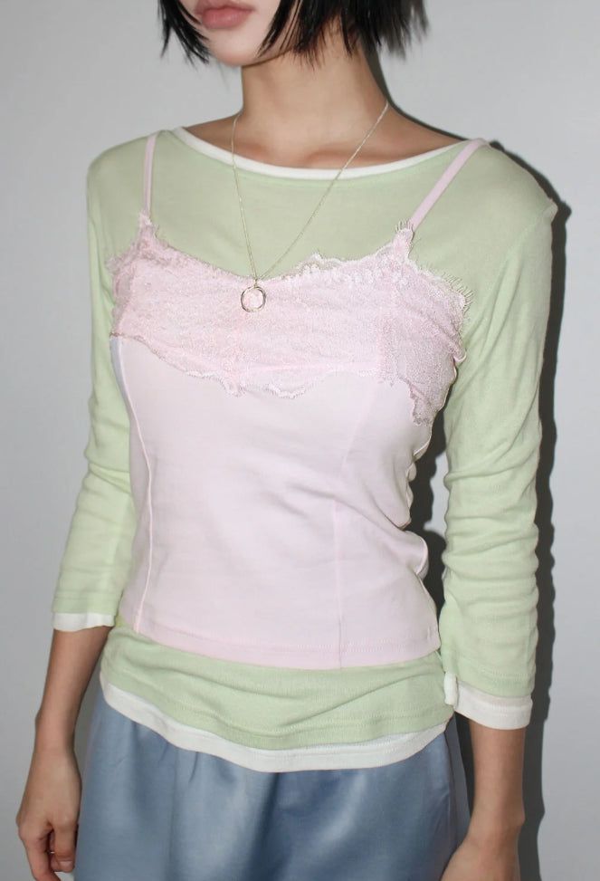 LACE POINT SLEEVELESS