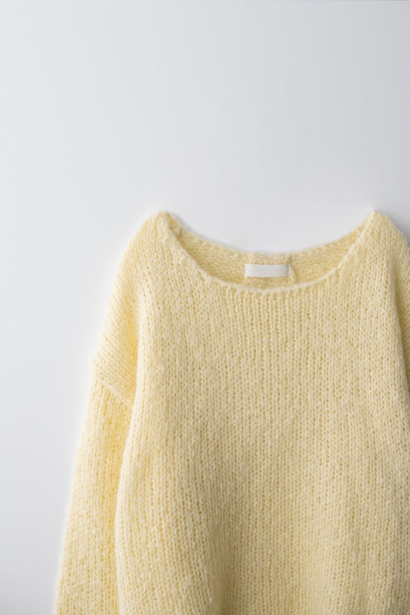 Mohair knit (Yellow)