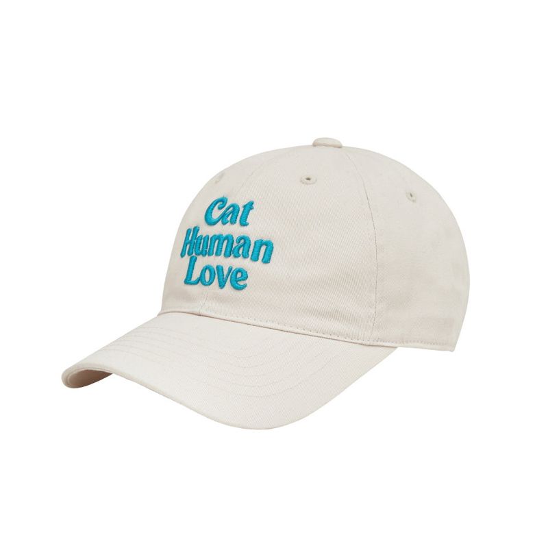 Human & Cat(ヒューマン&キャット)の「CAT HUMAN LOVE BALL CAP_BEIGE(Hats)」