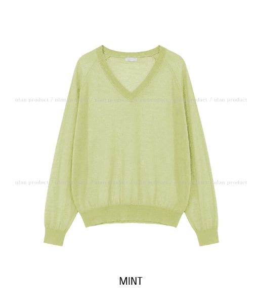 Moen Summer Linen V-Neck Knit