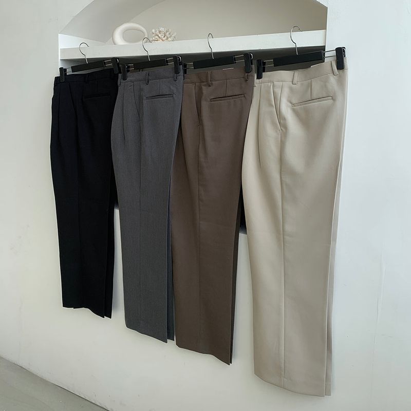 Mog Reverse Pintuck Slacks (4color)