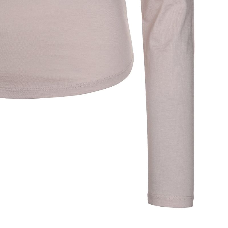Airy Long Sleeve Tee – Dark Whisper [BEIGE]