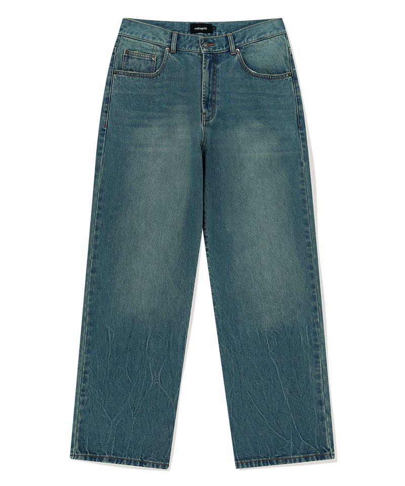 mahagrid(マハグリッド)の「MUD WASHING DENIM PANT(Pants)」