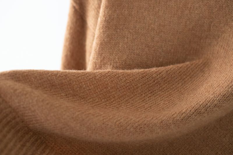 Kid mohair turtle neck knit (Camel)