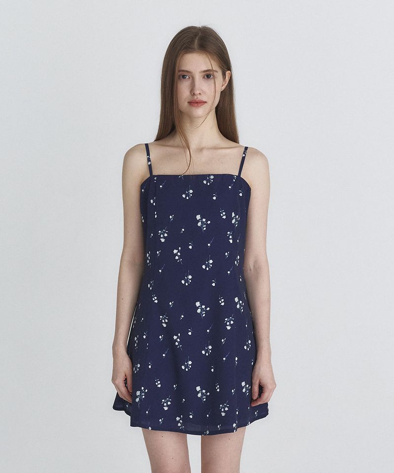 Not your rose（ノットユアローズ）の「Floral flare dress (Navy)（Dresses）」