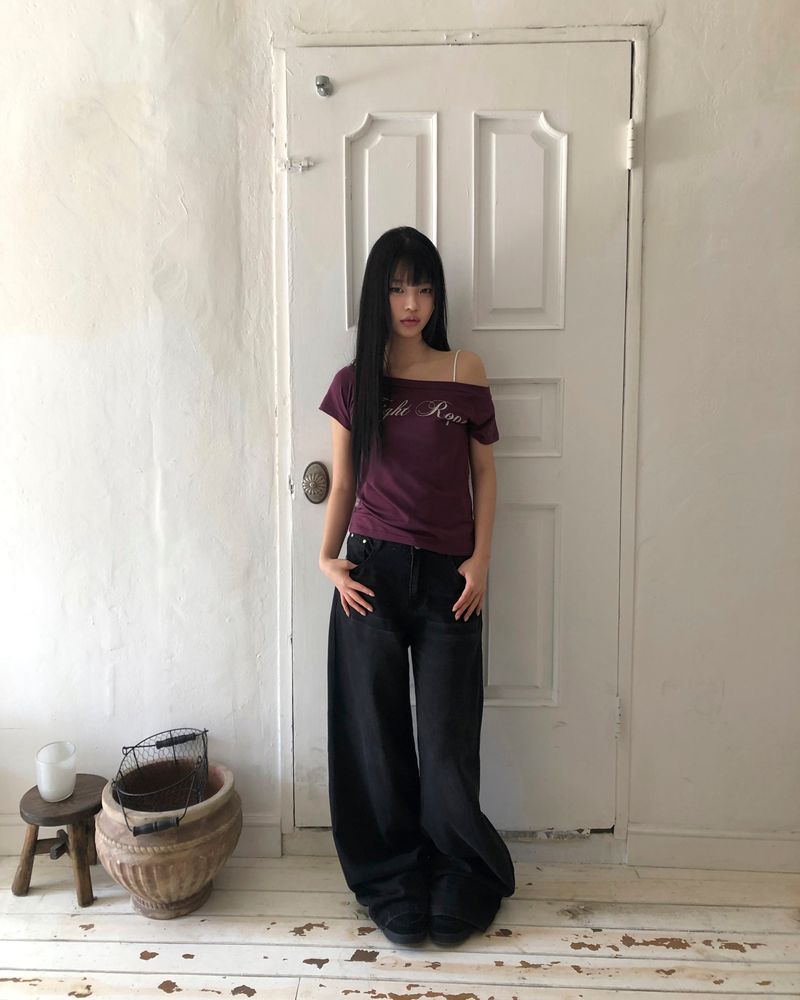 Lumen Low-Rise Wide Denim Pants