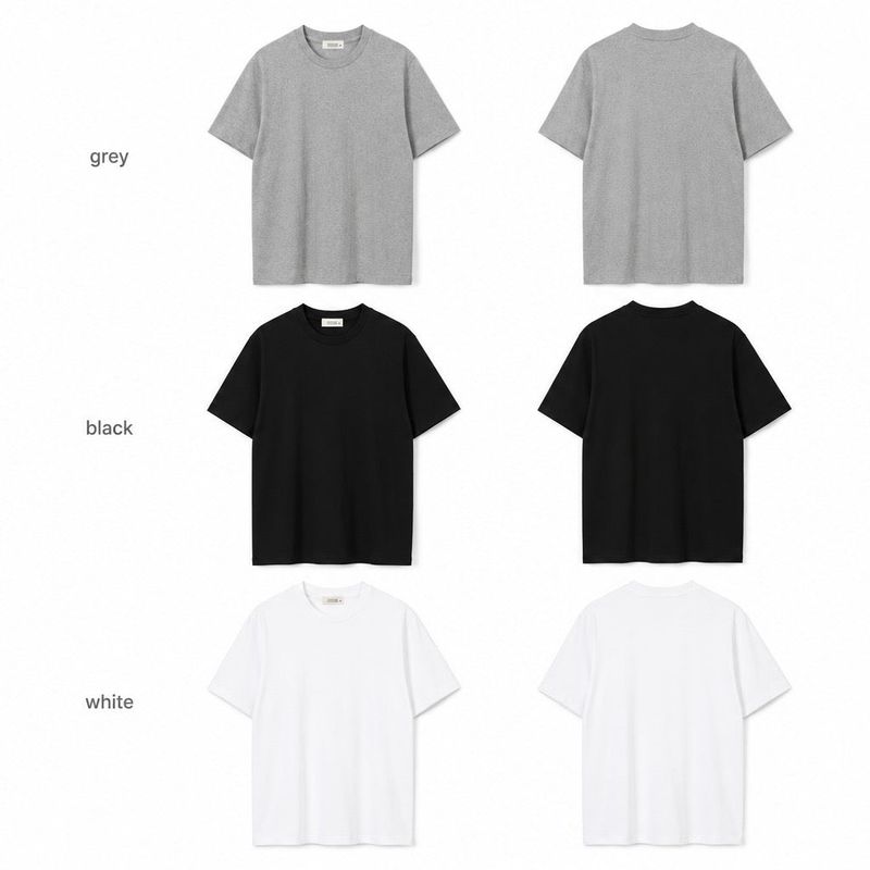 basic regular fit short sleeve(3colors)