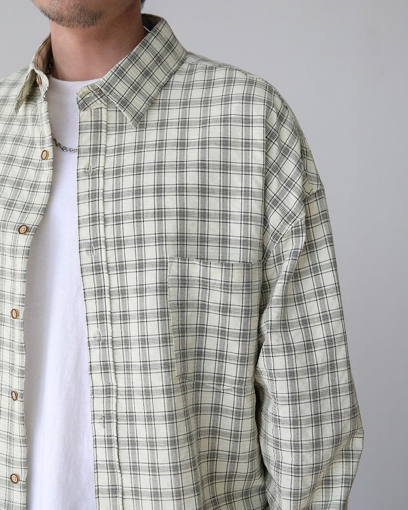 AC EMBOSSED CHECKERED SHIRT