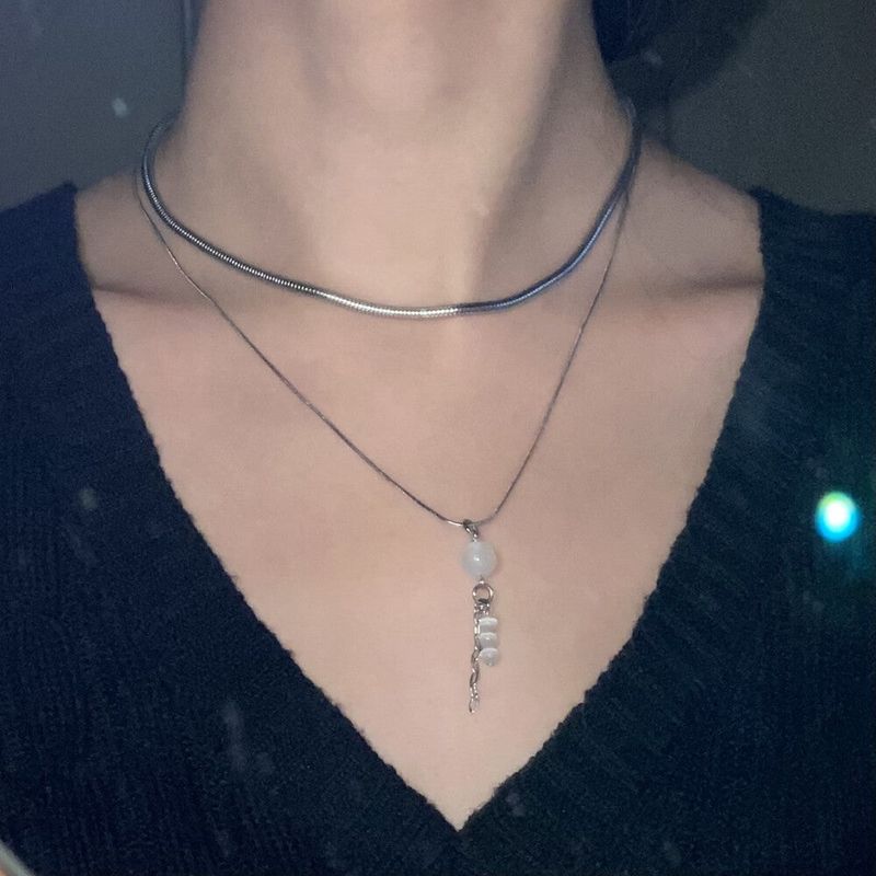 sanli（サンリー）の「White dew necklace（Accessories）」