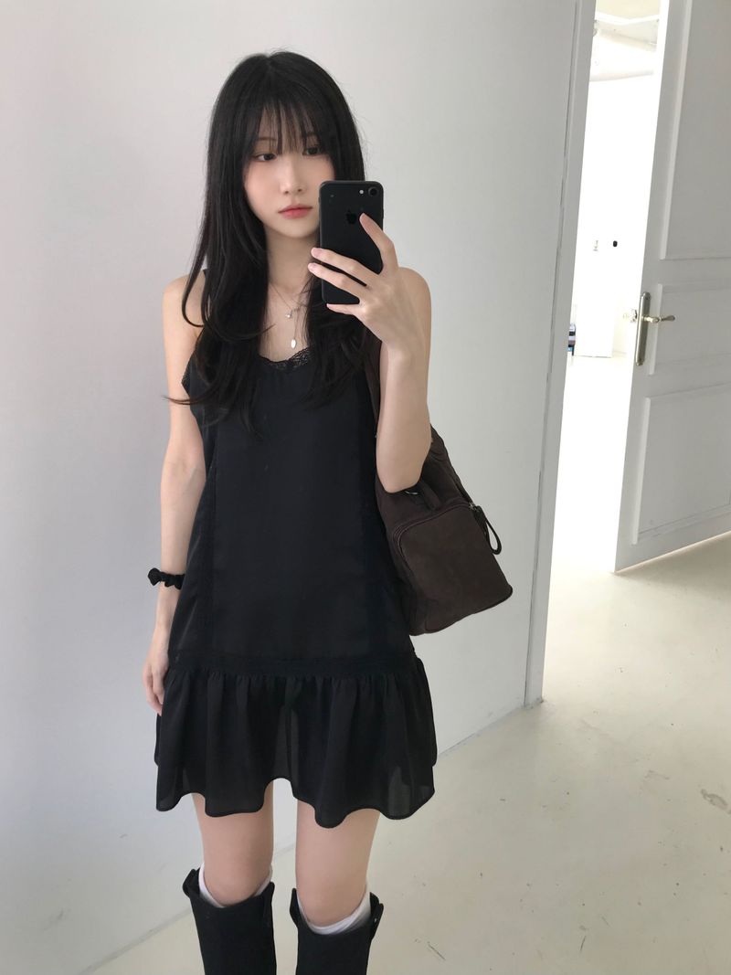 Rien Satin Mini Dress (2 colors)