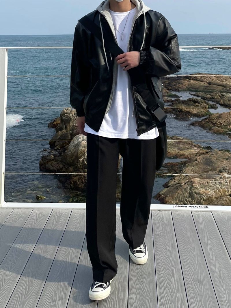 ABLE TWO TUCK WIDE SLACKS(5COLOR)