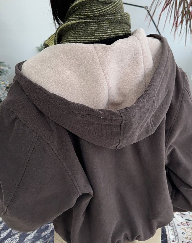 Demes inner fleece hooded jumper