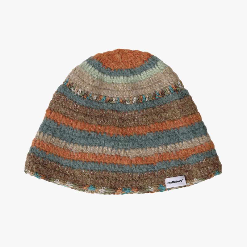 BOHEMIAN KNIT HAT (MIX ORANGE)