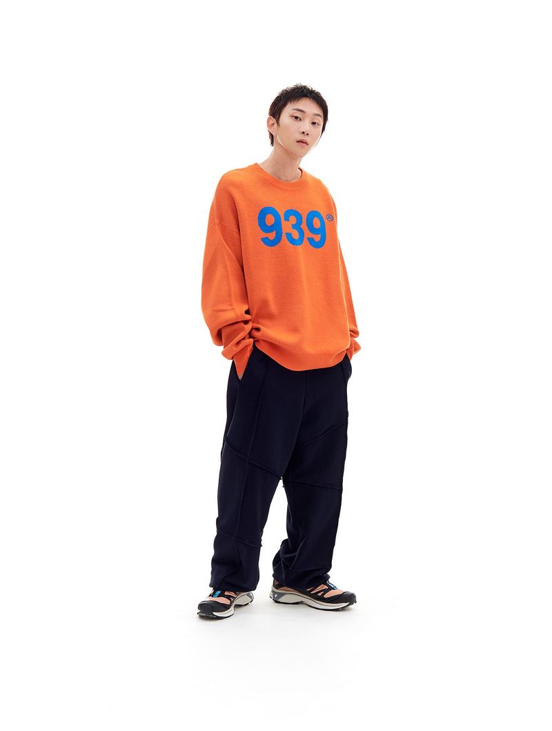 939 LOGO KNIT (ORANGE)