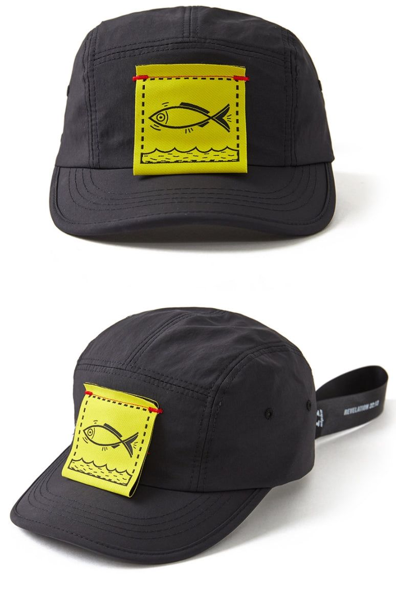 HOLY NUMBER 7(ホーリーナンバーセブン)の「Fish Cover Camp Cap_BLACK(Hats)」