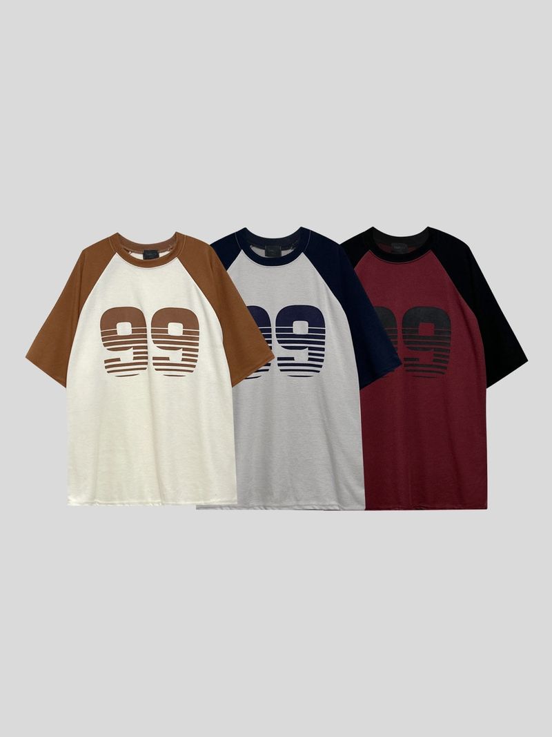 Nine raglan short sleeve knit T 3C