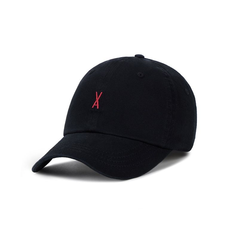 Varzar Logo Over Fit Chino Ball Cap Black