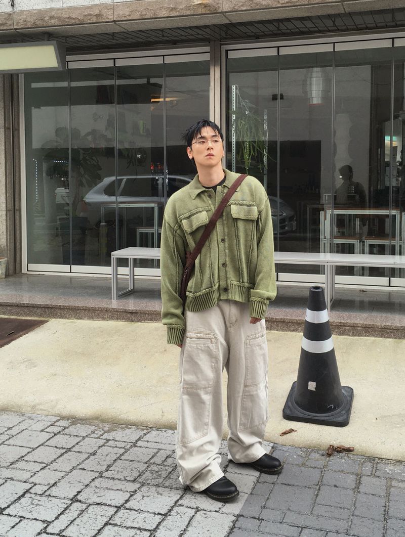 No.1412 trucker washed KNIT CD
