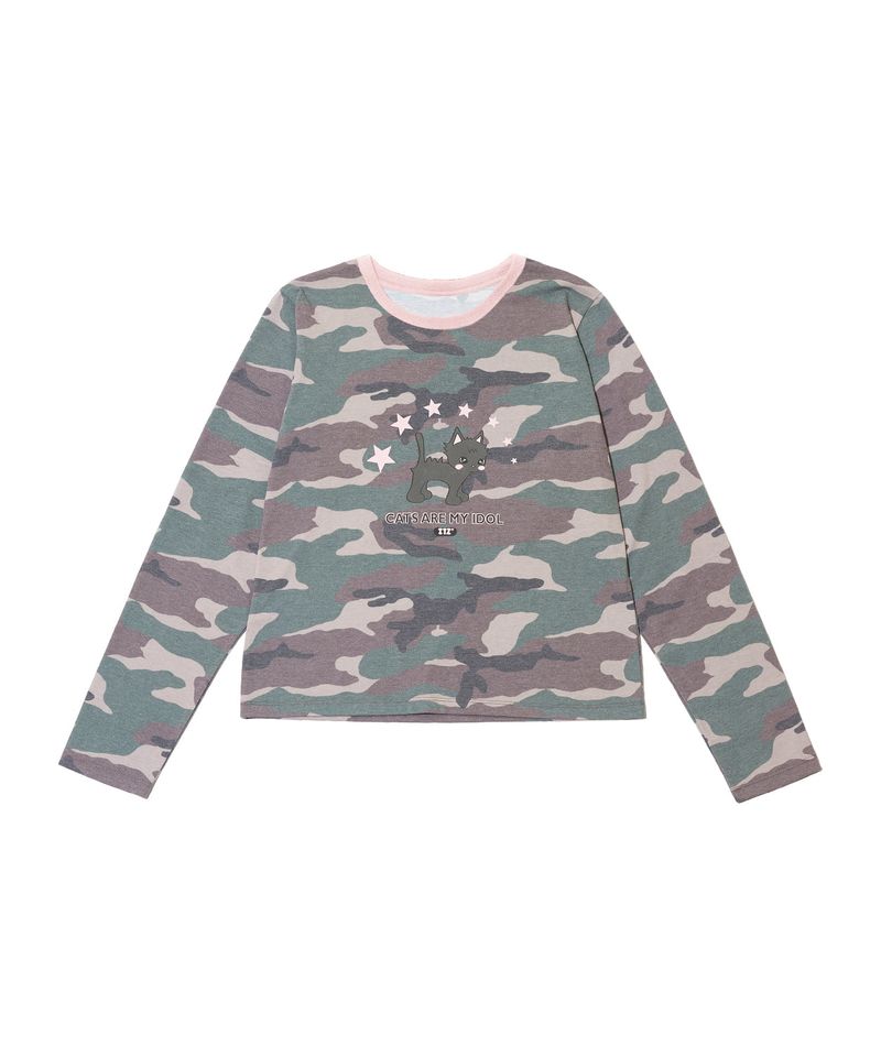 ITZAVIBE（イッザバイブ）の「HERO CAT CAMO LONG SLEEVE（Tops）」
