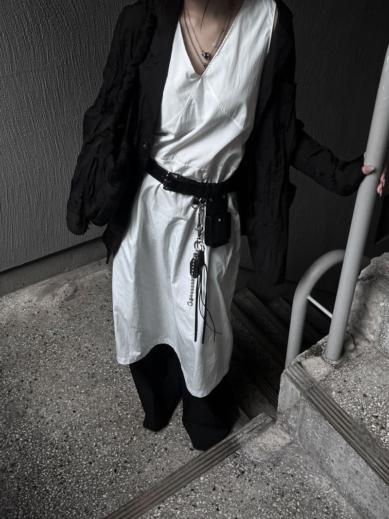 [unisex] ringkle pleated jacket